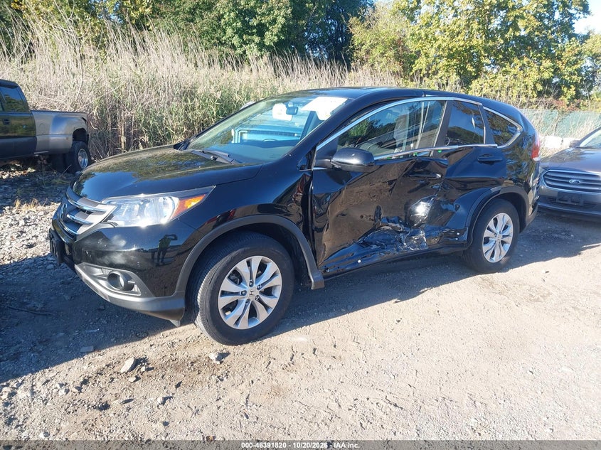 2013 Honda Cr-V Ex, Left Side, IAAI, VIN 2HKRM4H52DH614298 — photo 2