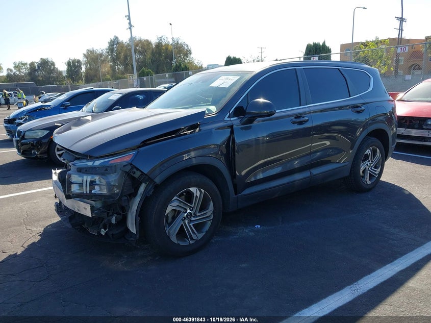 2021 Hyundai Santa Fe Se, Front End, IAAI, VIN 5NMS14AJ2MH313514 — photo 2