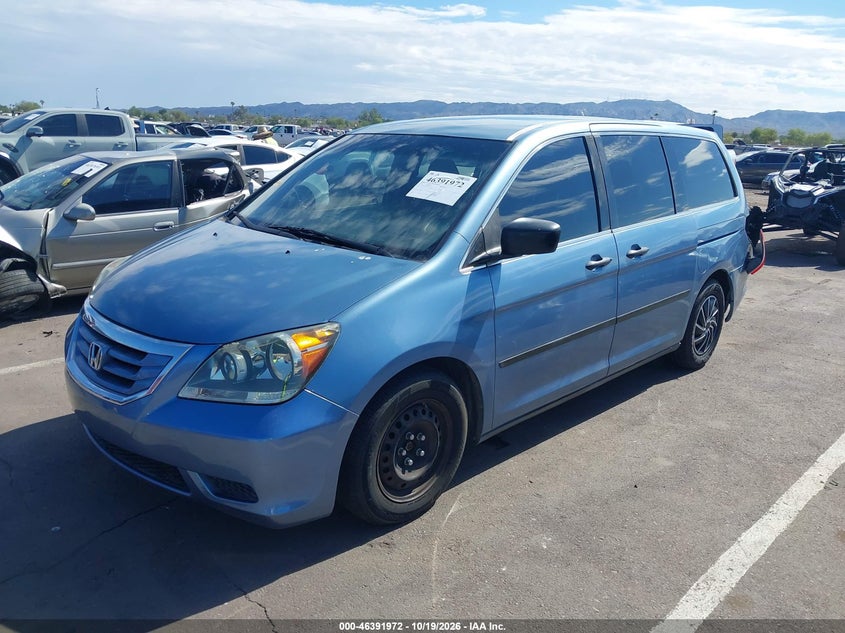 Vin: 5fnrl3h29ab059122, lot: 46892330, honda odyssey lx 20102