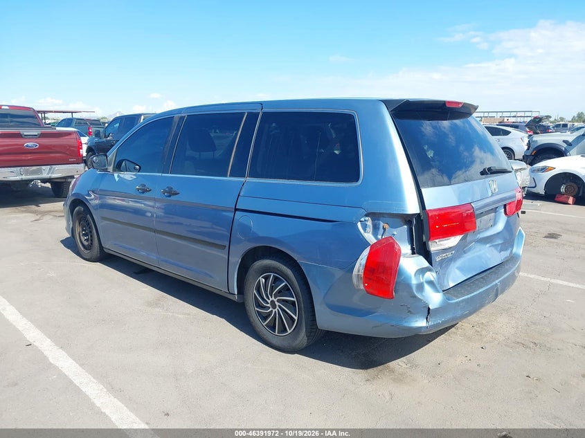Vin: 5fnrl3h29ab059122, lot: 46892330, honda odyssey lx 20103