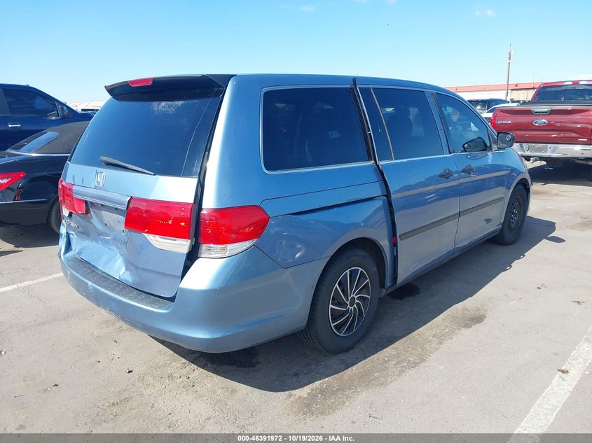Vin: 5fnrl3h29ab059122, lot: 46892330, honda odyssey lx 20104