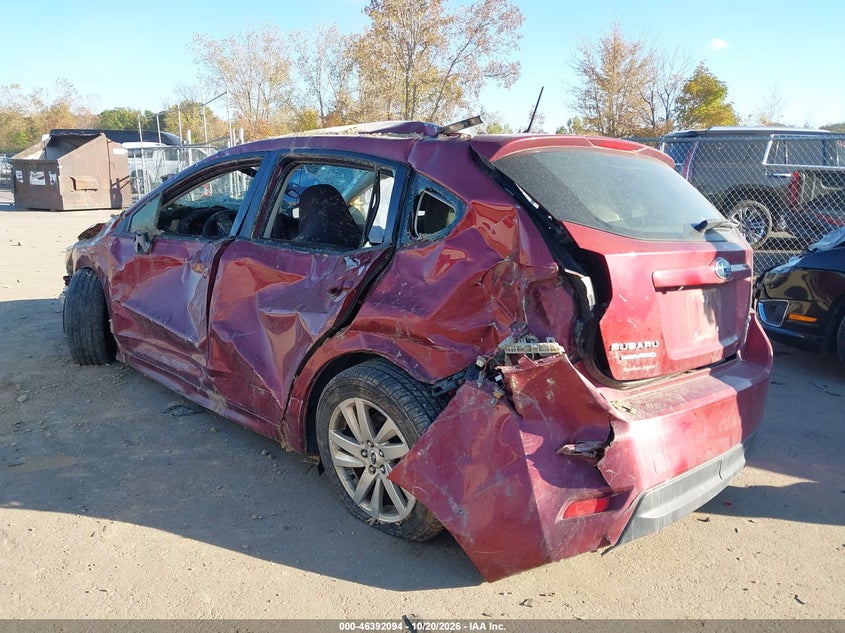 Vin: jf1gpac63f8249649, lot: 46892452, subaru impreza 2.0i premium 20153
