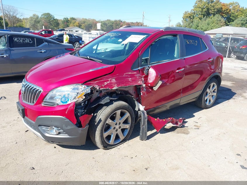 Vin: kl4cjdsb8db210804, lot: 46892875, buick encore premium 20132