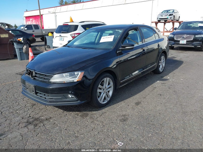 2017 Volkswagen Jetta 1.8T Sel/1.8T Sel Premium, Front End, IAAI, VIN 3VWL17AJXHM401183 — photo 2