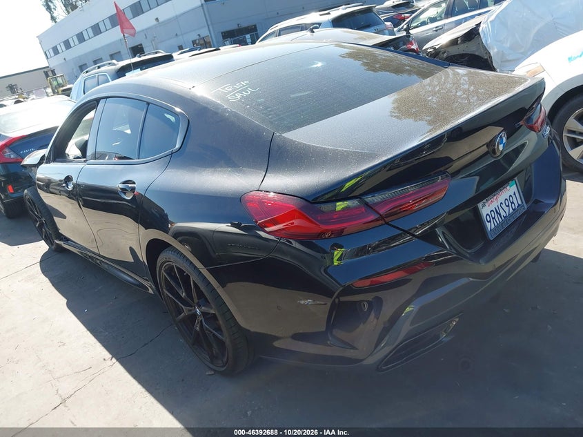 Vin: wbagv2c04scs48578, lot: 46893046, bmw 840i gran coupe 20253