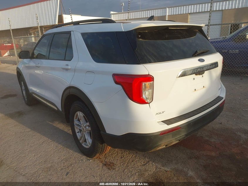 Vin: 1fmsk8dh2mgc10898, lot: 46893048, ford explorer xlt 20213