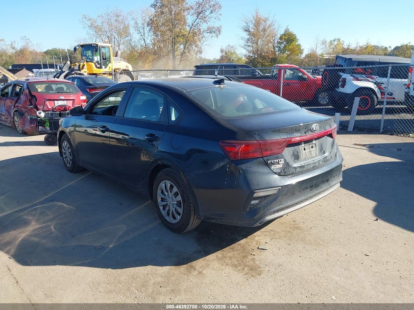 Vin: 3kpf24ad7me319731, lot: 46893058, kia forte fe 20213