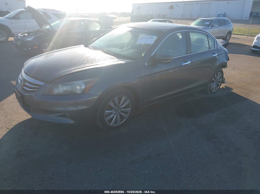 2011 Honda Accord 3.5 Ex-L, Левый зад, IAAI, VIN 1HGCP3F82BA004380 — фото 2
