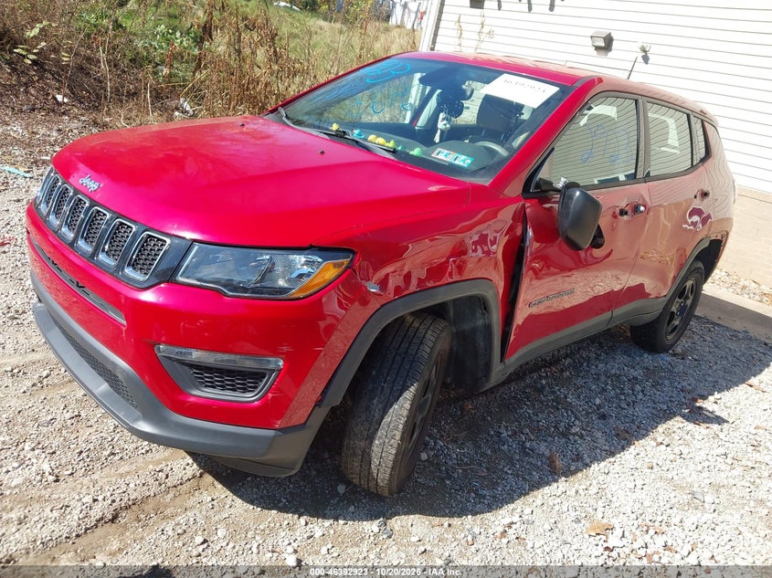 Vin: 3c4njdab1jt230600, lot: 46893281, jeep compass sport 4x4 20182