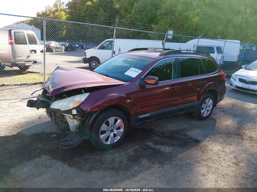 2012 Subaru Outback 2.5I Premium, Удар спереди, IAAI, VIN 4S4BRCCC5C3217368 — фото 2