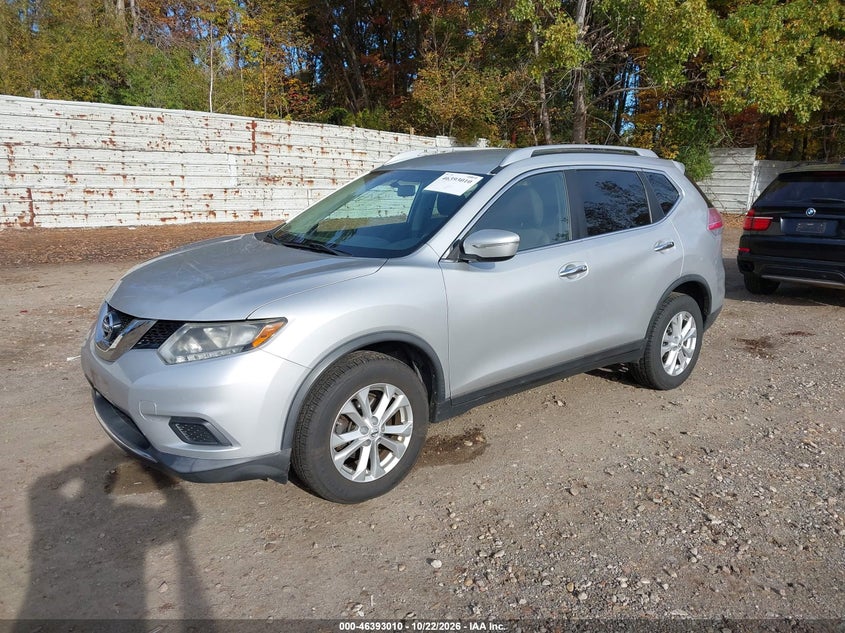 Vin: knmat2mv3fp544392, lot: 46893368, nissan rogue sv 20152