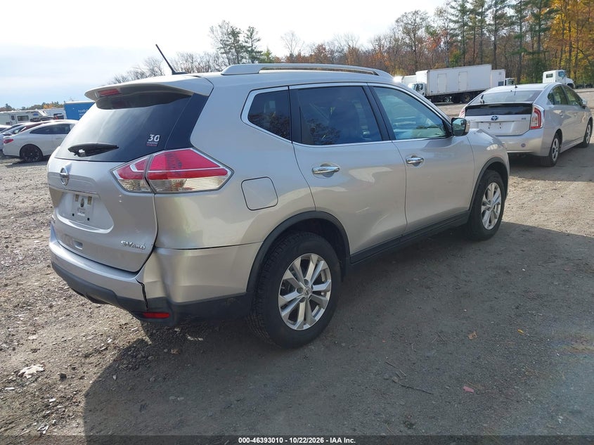 Vin: knmat2mv3fp544392, lot: 46893368, nissan rogue sv 20154