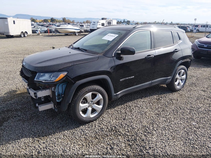 Vin: 3c4njdbb1kt839444, lot: 46893392, jeep compass latitude 4x4 20192