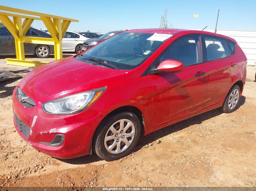 Vin: kmhct5ae1du086540, lot: 46893477, hyundai accent gs 20132
