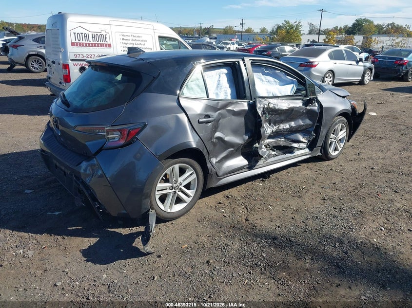 Vin: jtnd4mbe5n3190773, lot: 46893573, toyota corolla se 20224