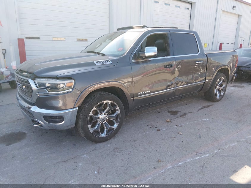 Vin: 1c6srfht6kn745252, lot: 46893590, ram 1500 limited  4x4 5'7 box 20192