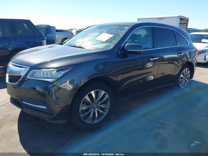 2014 Acura Mdx Technology Package, Правый бок, IAAI, VIN 5FRYD3H4XEB018738 — фото 2