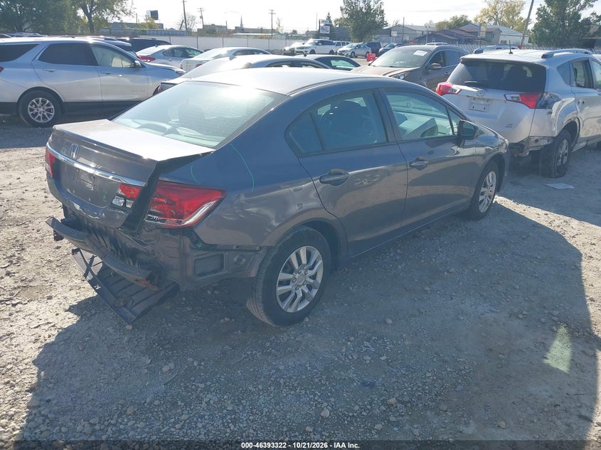 Vin: 19xfb2f53ee054300, lot: 46893680, honda civic lx 20144