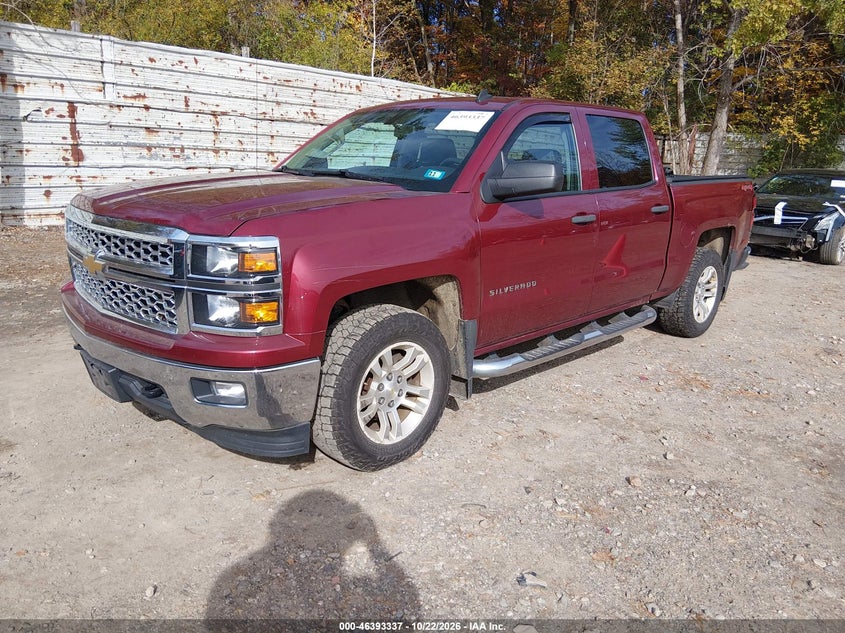 Vin: 3gcukreh6eg493328, lot: 46893695, chevrolet silverado 1500 1lt 20142