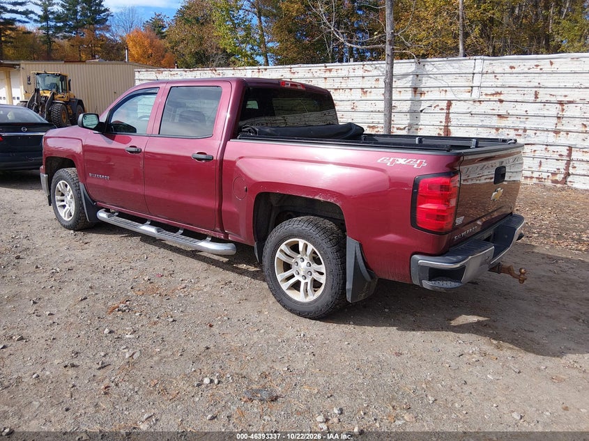 Vin: 3gcukreh6eg493328, lot: 46893695, chevrolet silverado 1500 1lt 20143