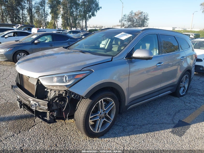 2017 Hyundai Santa Fe Limited Ultimate, Удар сзади, IAAI, VIN KM8SRDHF2HU212512 — фото 2