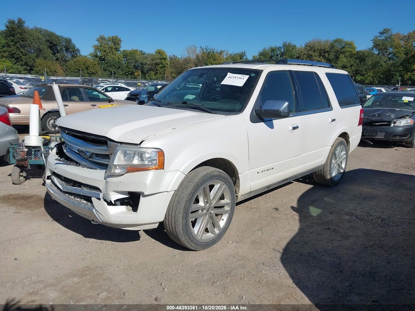 Vin: 1fmju1mt4fef01080, lot: 46893720, ford expedition platinum 20152