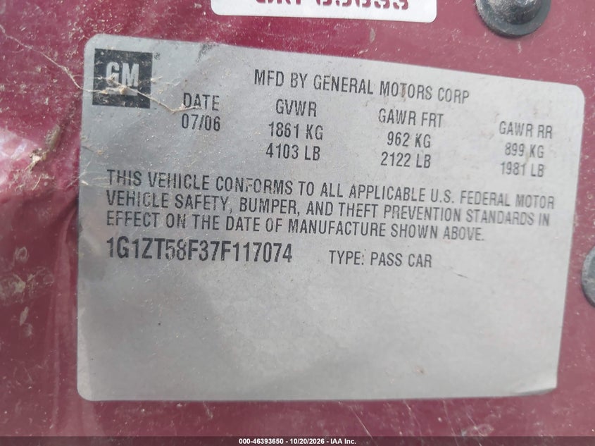 2007 CHEVROLET MALIBU LT · Фото 9