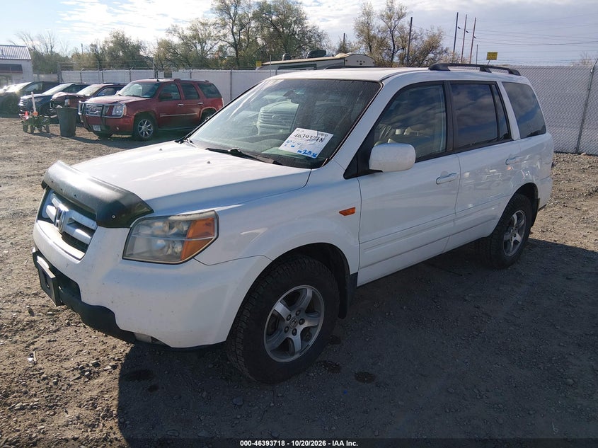 2007 Honda Pilot Ex-L, Удар сзади, IAAI, VIN 2HKYF18687H533498 — фото 2