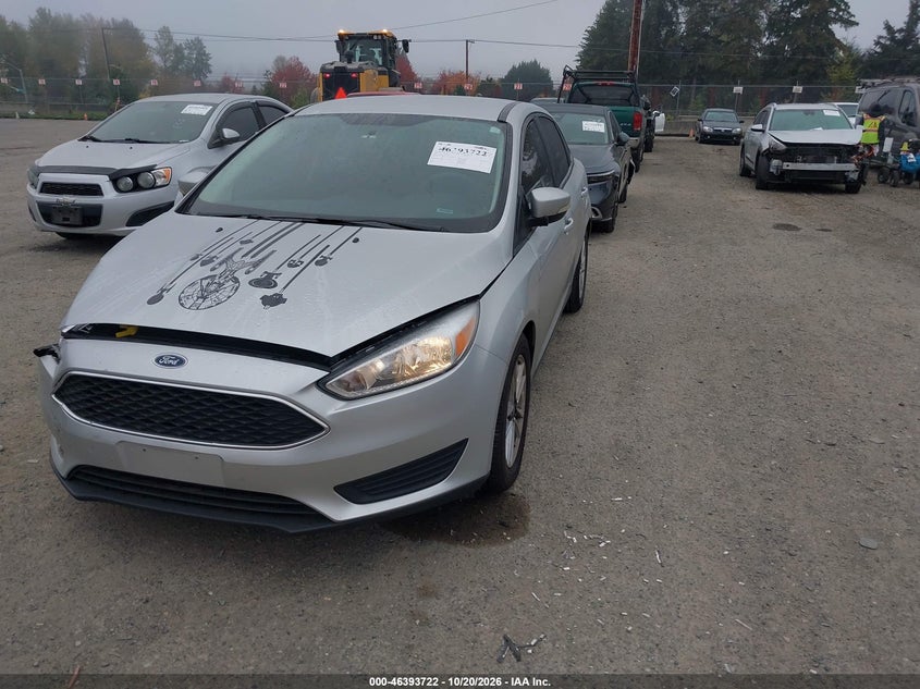 Vin: 1fadp3f27fl318637, lot: 46894080, ford focus se 20152