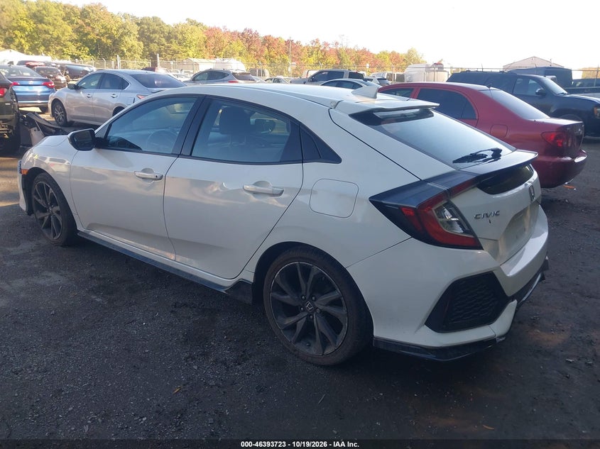 Vin: shhfk7g46hu213861, lot: 46894081, honda civic sport 20173
