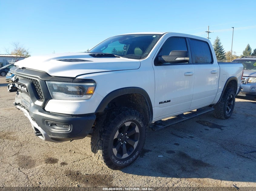 Vin: 1c6srflt3kn566562, lot: 46894183, ram 1500 rebel  4x4 5'7 box 20192