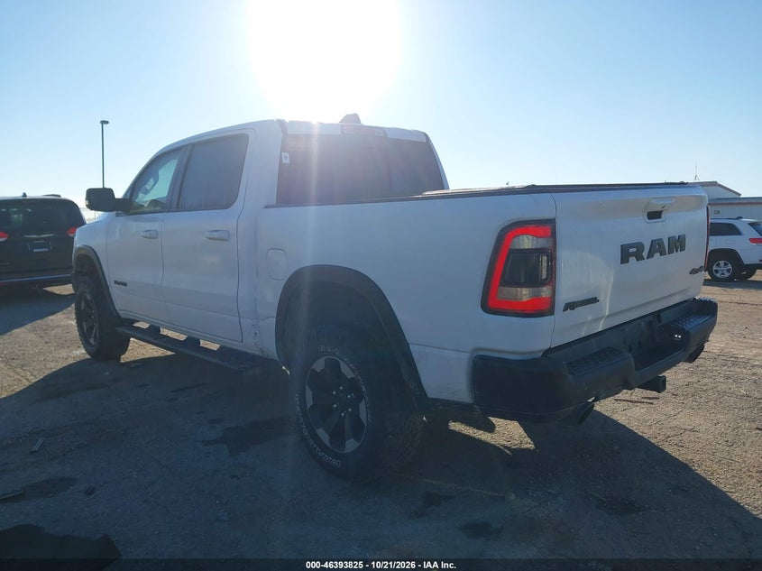 Vin: 1c6srflt3kn566562, lot: 46894183, ram 1500 rebel  4x4 5'7 box 20193