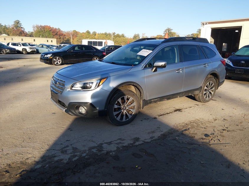 2017 Subaru Outback 2.5I Limited, Удар спереди, IAAI, VIN 4S4BSANC0H3268368 — фото 2