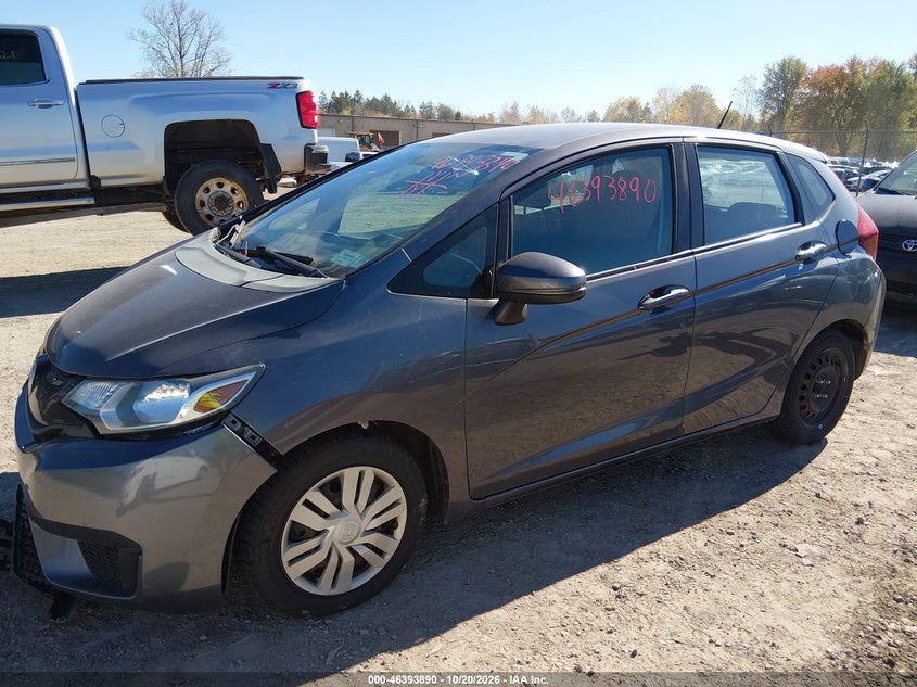 2015 Honda Fit Lx, Удар спереди, IAAI, VIN 3HGGK5H56FM706855 — фото 2