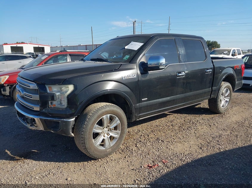 Vin: 1ftew1eg0ffb82871, lot: 46894331, ford f-150 platinum 20152