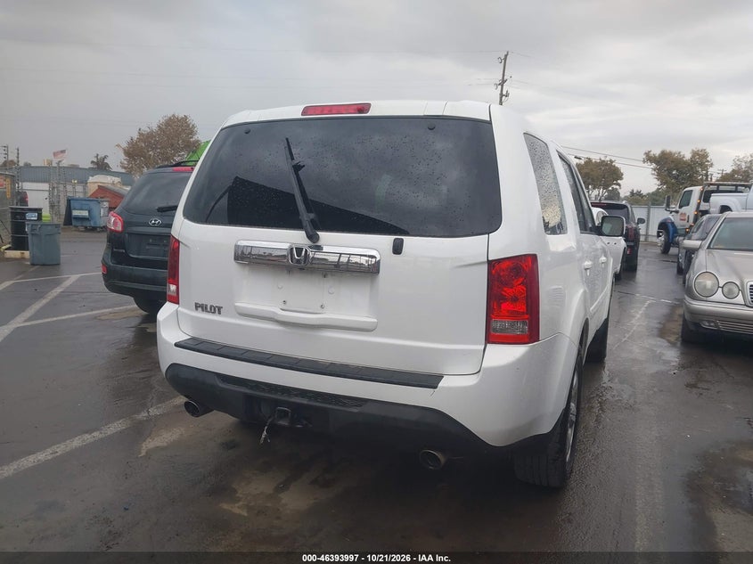 Vin: 5fnyf3h41fb004756, lot: 46894355, honda pilot ex 20154