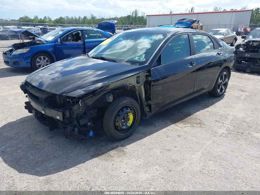 Vin: kmhlp4ag7mu114213, lot: 46894364, hyundai elantra limited 20212
