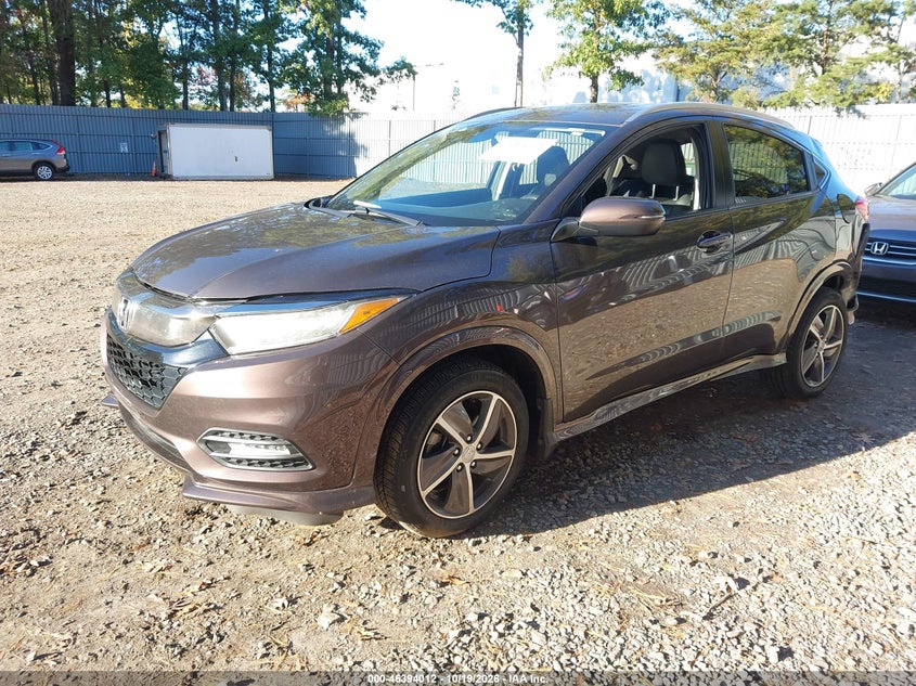 2019 Honda Hr-V Touring, Левый зад, IAAI, VIN 3CZRU6H9XKM701690 — фото 2