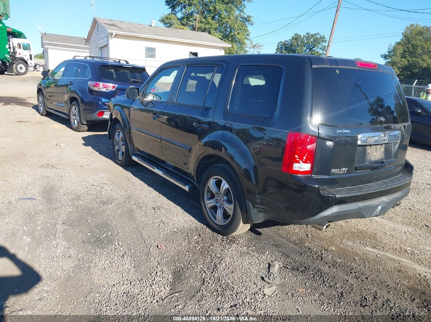 Vin: 5fnyf3h51eb014890, lot: 46894486, honda pilot ex-l 20143