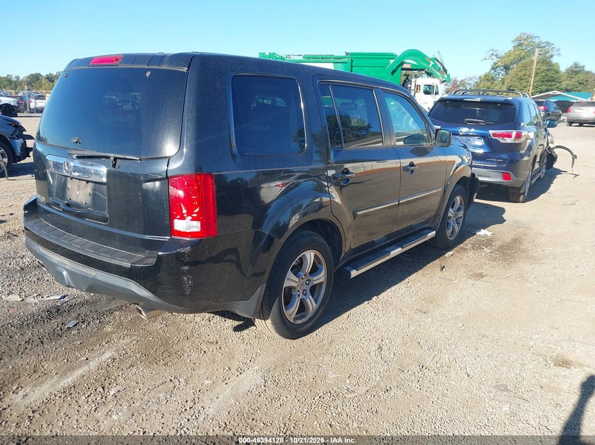 Vin: 5fnyf3h51eb014890, lot: 46894486, honda pilot ex-l 20144