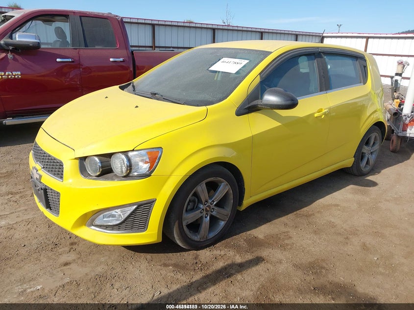 Vin: 1g1jg6sb1f4511010, lot: 46894541, chevrolet sonic rs auto 20152
