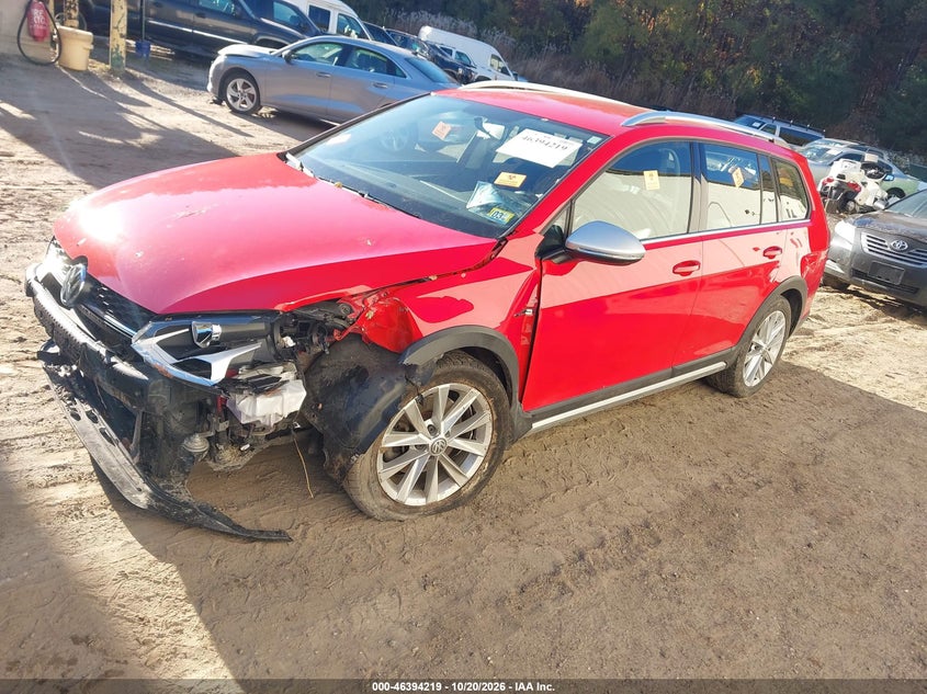 Vin: 3vwh17au2hm516893, lot: 46894577, volkswagen golf alltrack tsi s/tsi se/tsi sel 20172