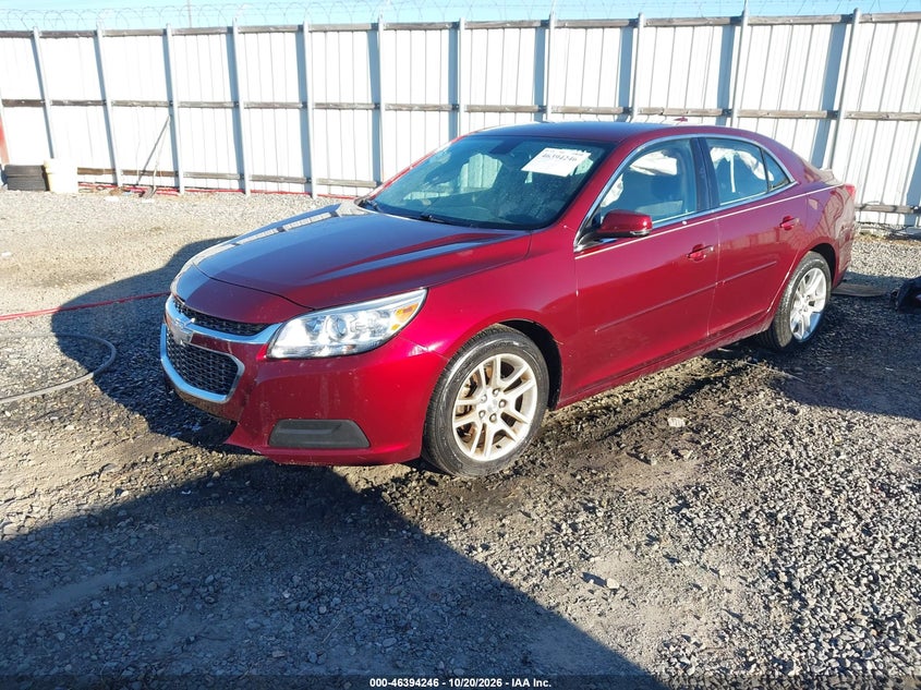 2015 Chevrolet Malibu 1Lt, All Over, IAAI, VIN 1G11C5SL9FF168864 — photo 2