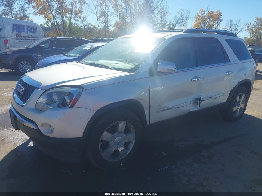 2008 GMC Acadia Slt-2, Left Side, IAAI, VIN 1GKEV33728J304054 — photo 2