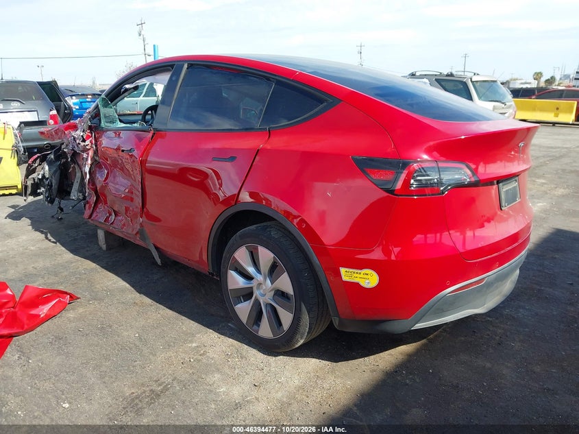 Vin: 7saygdee6nf570493, lot: 46894835, tesla model y long range dual motor all-wheel drive 20223