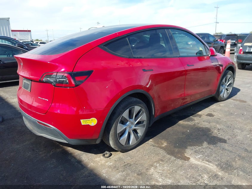 Vin: 7saygdee6nf570493, lot: 46894835, tesla model y long range dual motor all-wheel drive 20224