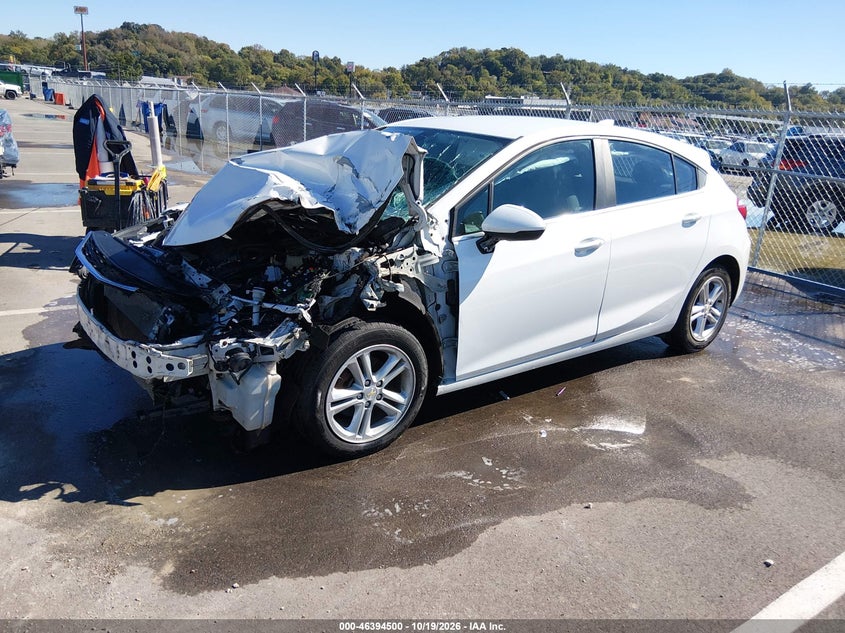 2017 Chevrolet Cruze Lt Auto, Левый перёд, IAAI, VIN 3G1BE6SM1HS508553 — фото 2