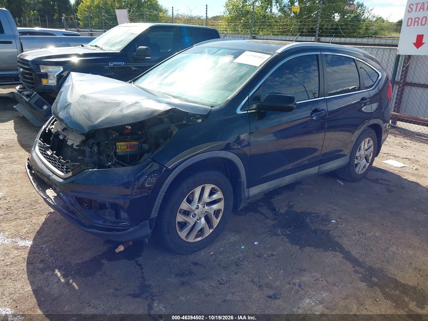 2016 Honda Cr-V Ex-L, Front End, IAAI, VIN 2HKRM3H75GH542710 — photo 2