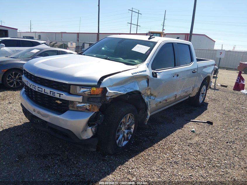 Vin: 3gcpwbeh9kg234630, lot: 46894876, chevrolet silverado 1500 custom 20192