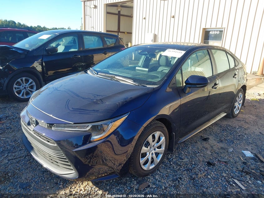 2026 Toyota Corolla Le, Rear, IAAI, VIN 5YFB4MDEXTP449688 — photo 2